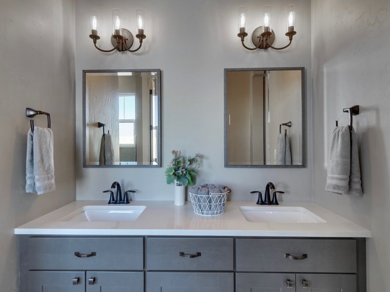 Elegant Mirror and Lighting Combos